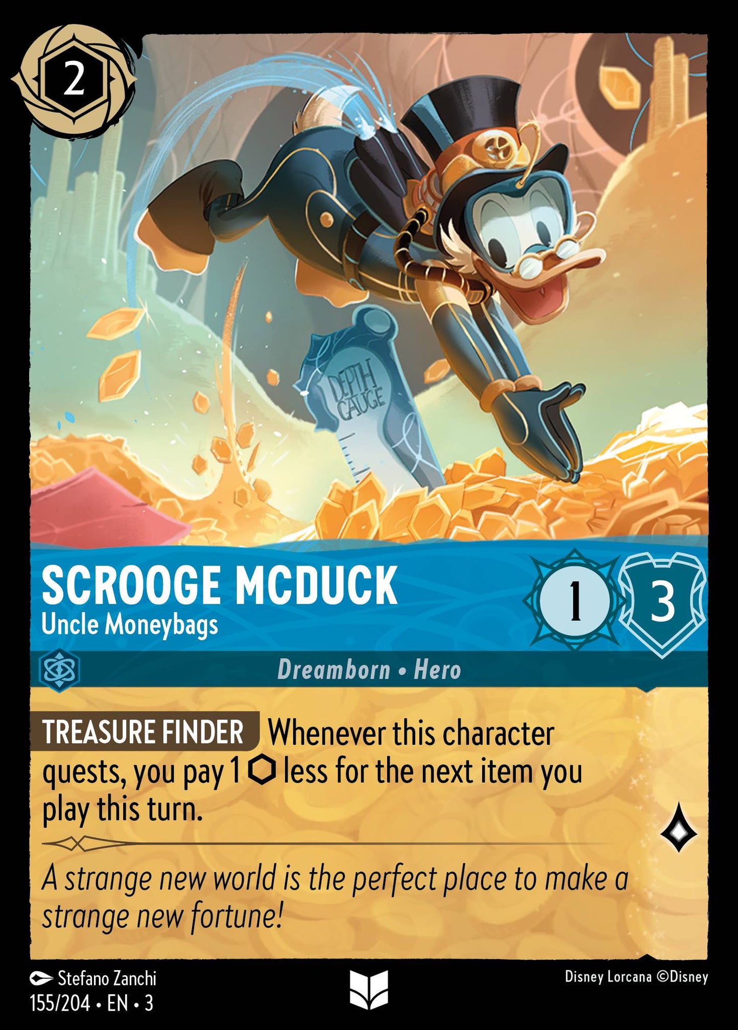 Scrooge McDuck - Uncle Moneybags | Into the Inklands #155 [foil]