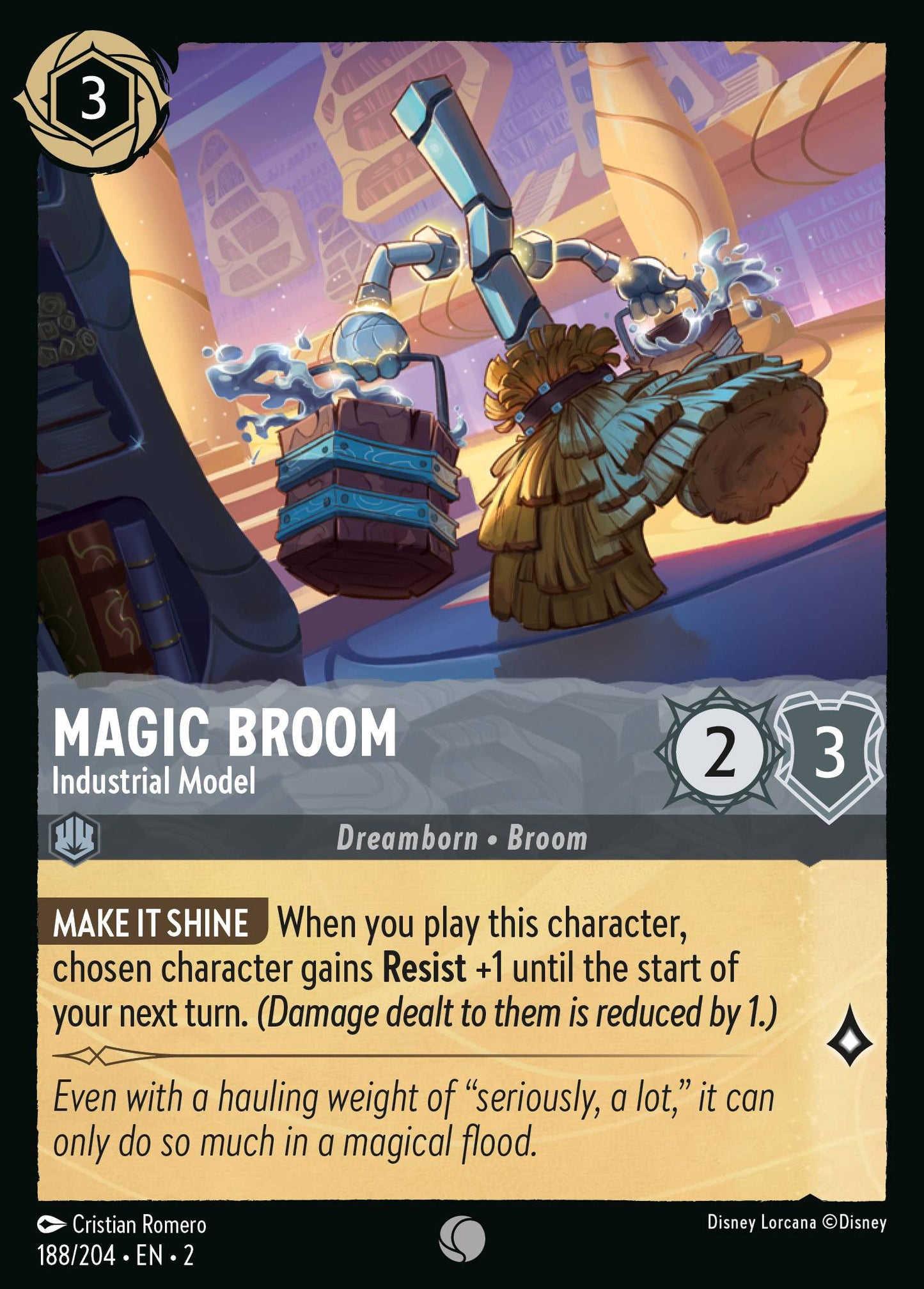 Magic Broom - Industrial Model | Rise of the Floodborn #188 [foil]