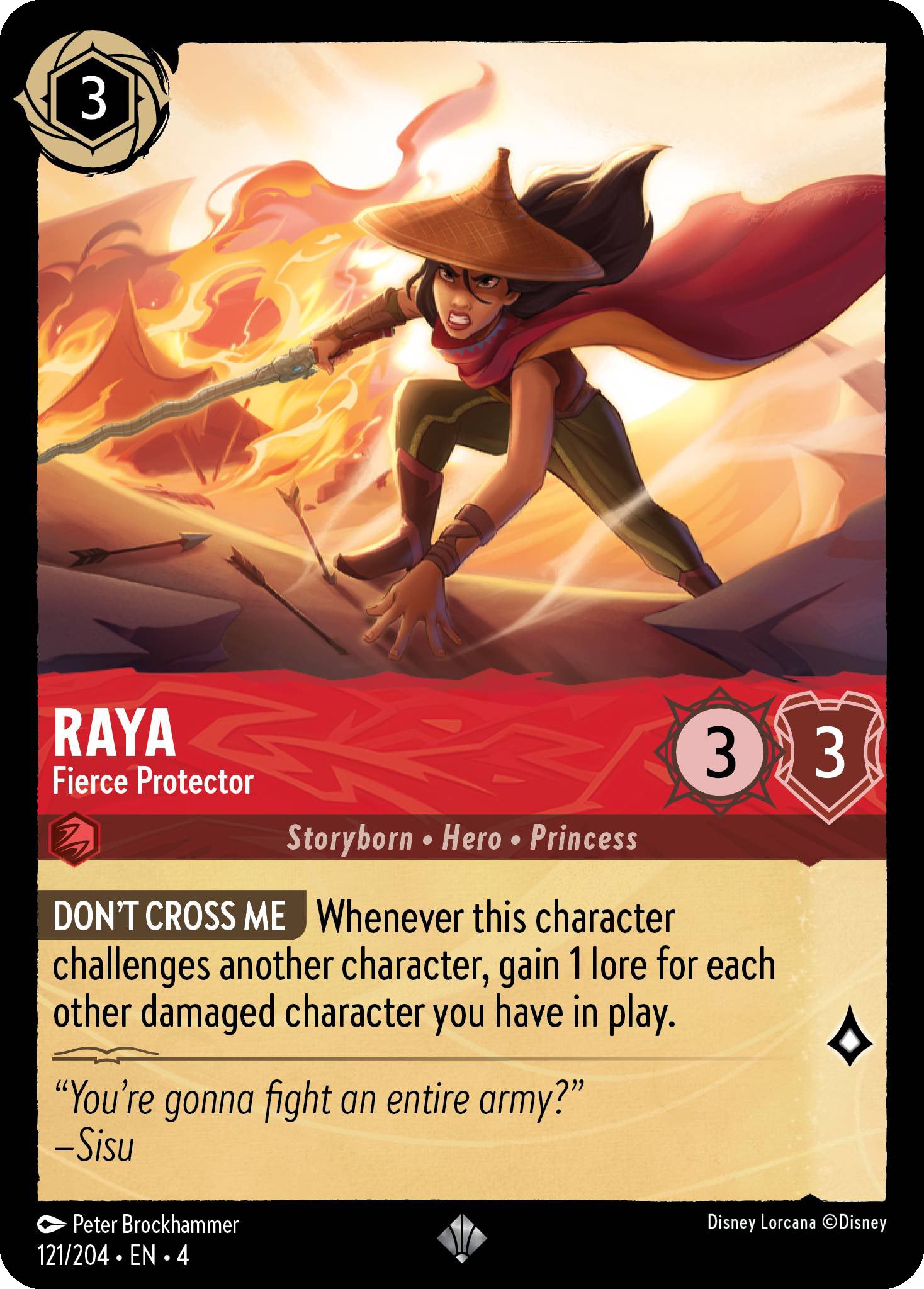 Raya - Fierce Protector | Ursula's Return #121 [foil]