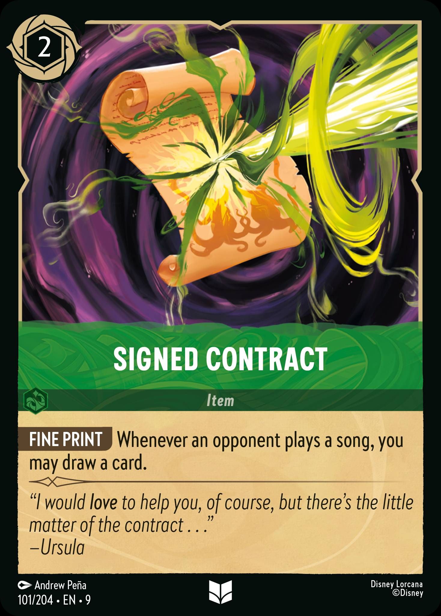 Signed Contract | Fabled #101