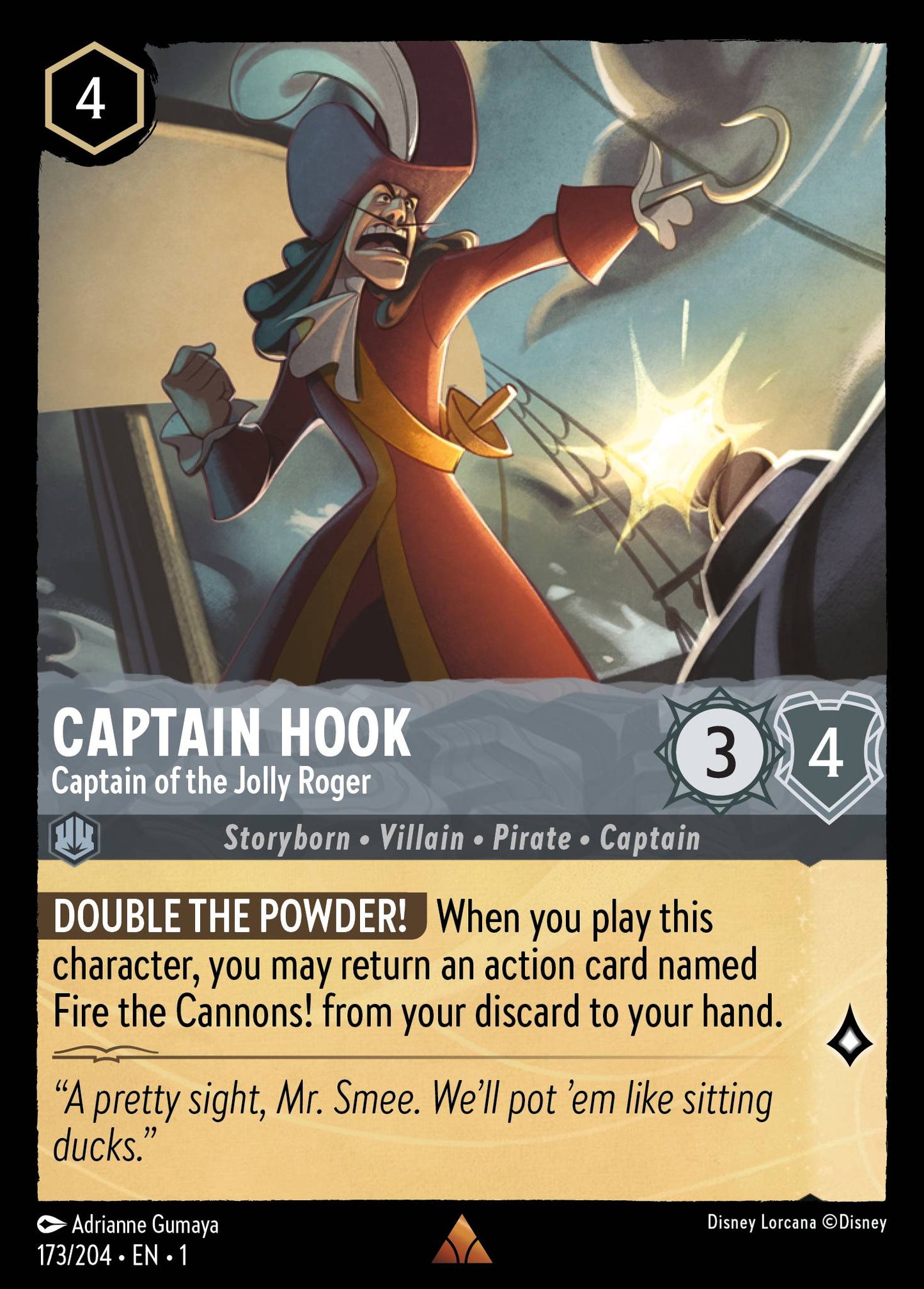 Captain Hook - Captain of the Jolly Roger | The First Chapter #173 [foil]