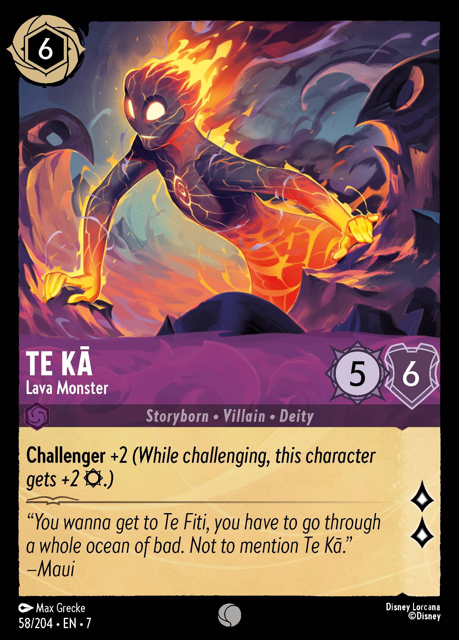 Te Kā - Lava Monster | Archazia's Island #58 [foil]