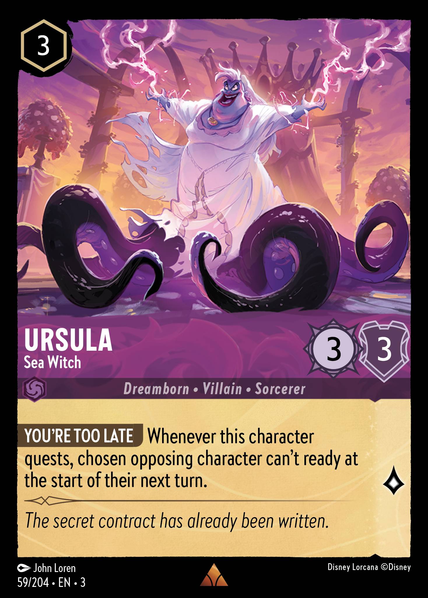 Ursula - Sea Witch | Into the Inklands #59 [foil]