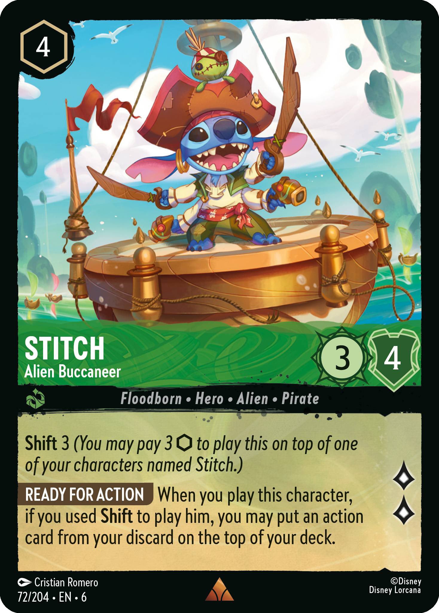Stitch - Alien Buccaneer | Azurite Sea #72 [foil]