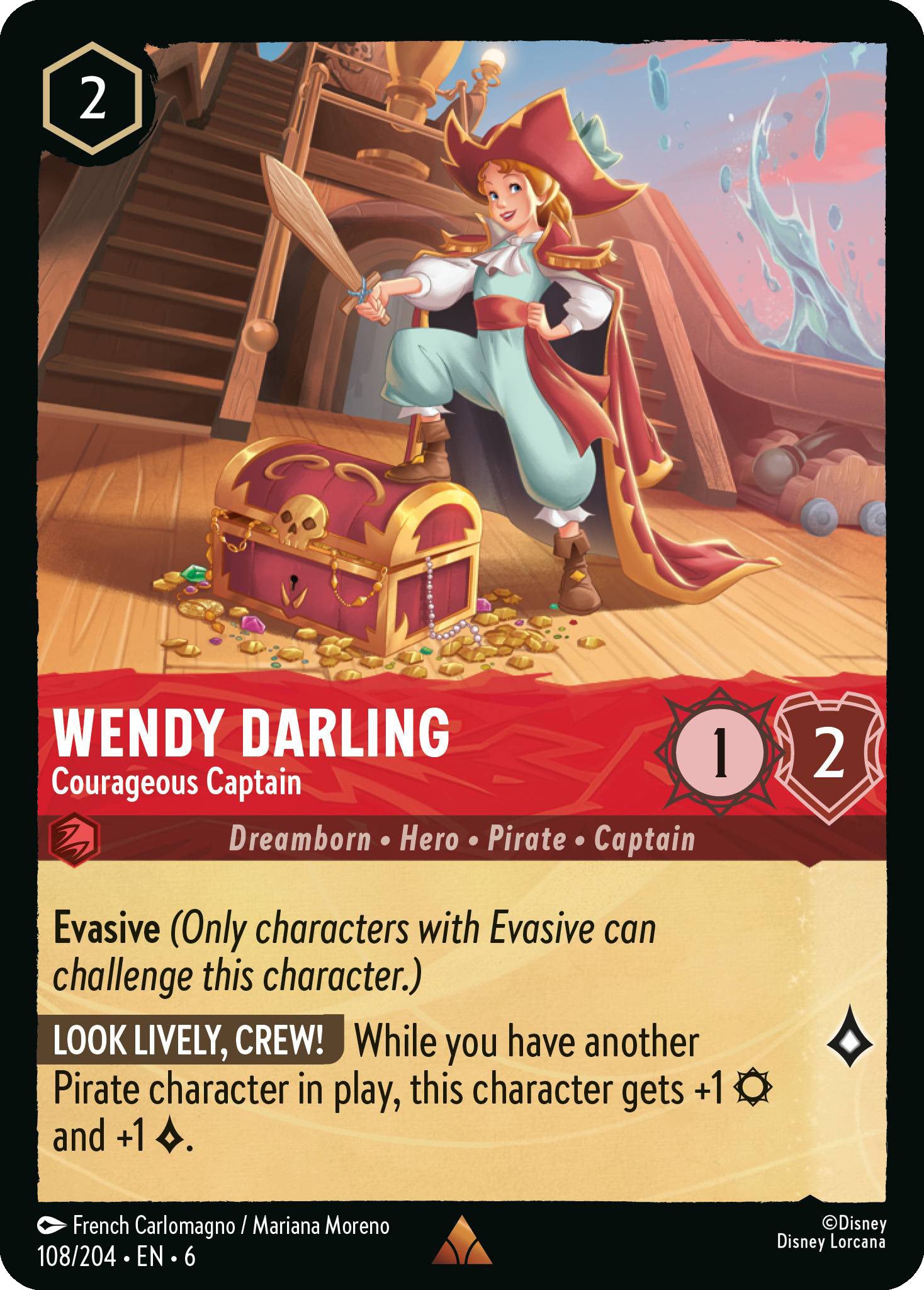 Wendy Darling - Courageous Captain | Azurite Sea #108 [foil]