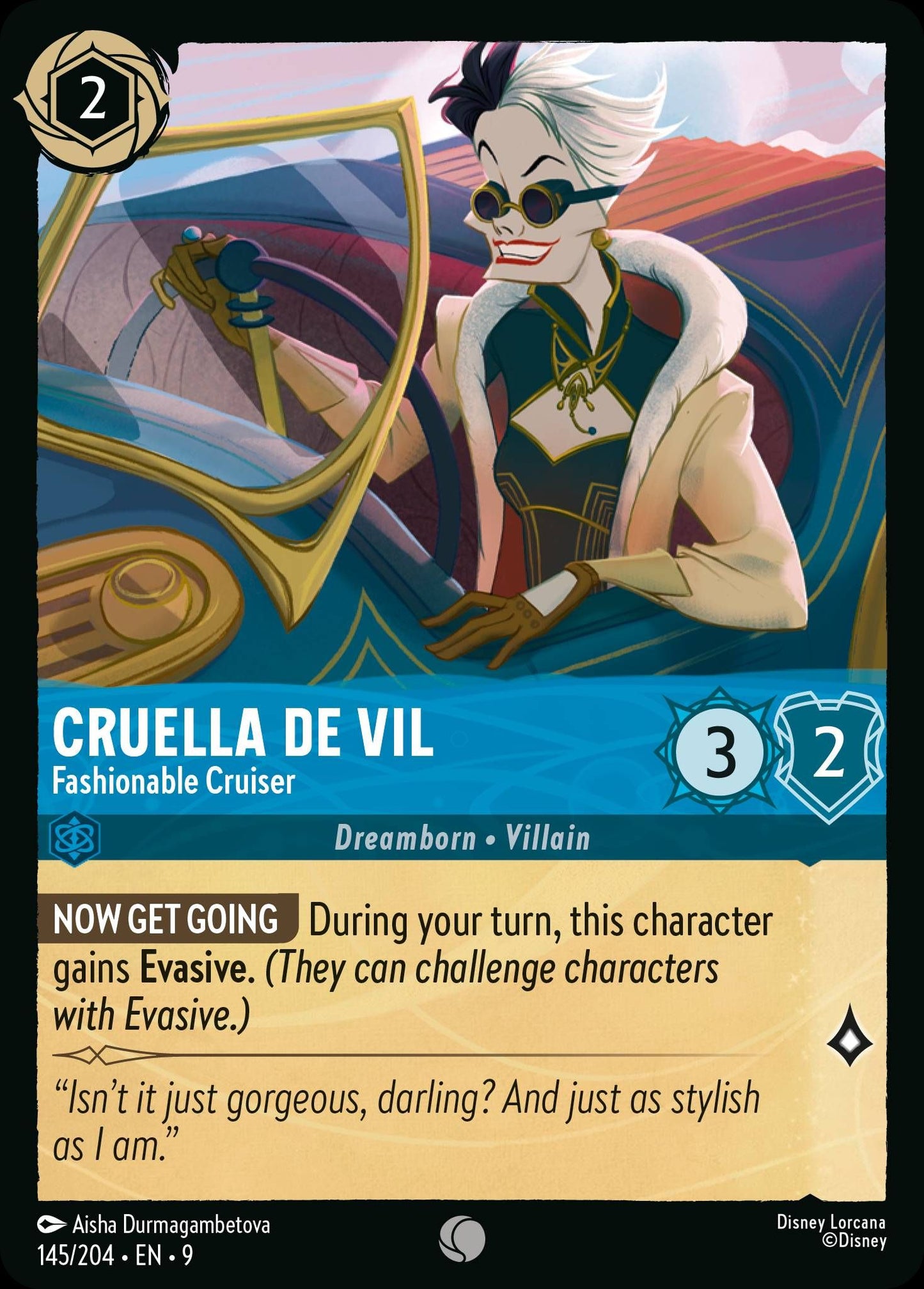 Cruella De Vil - Fashionable Cruiser | Fabled #145