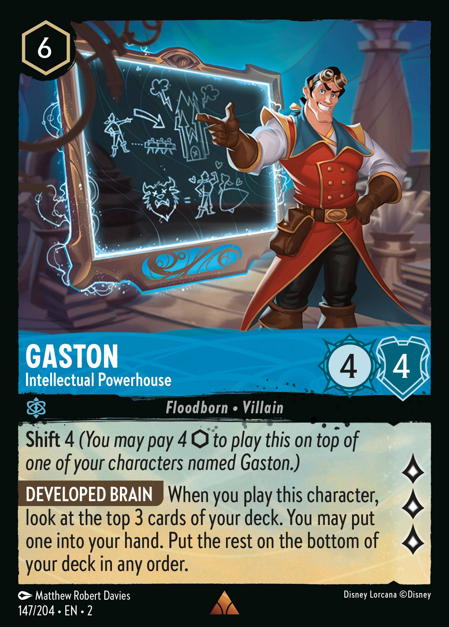 Gaston - Intellectual Powerhouse | Rise of the Floodborn #147 [foil]