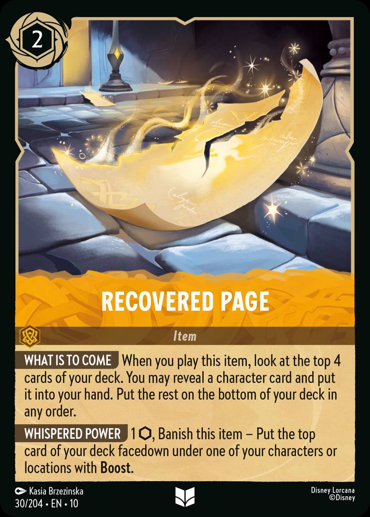 Recovered Page | Whispers in the Well #30 [foil]