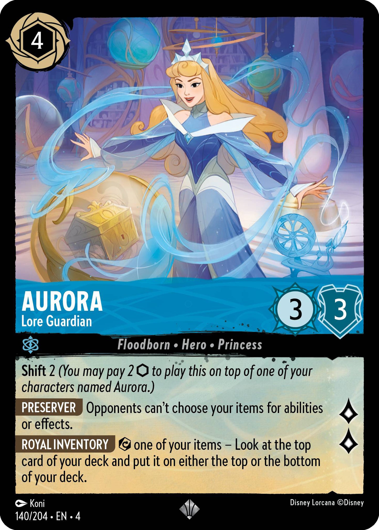 Aurora - Lore Guardian | Ursula's Return #140 [foil]