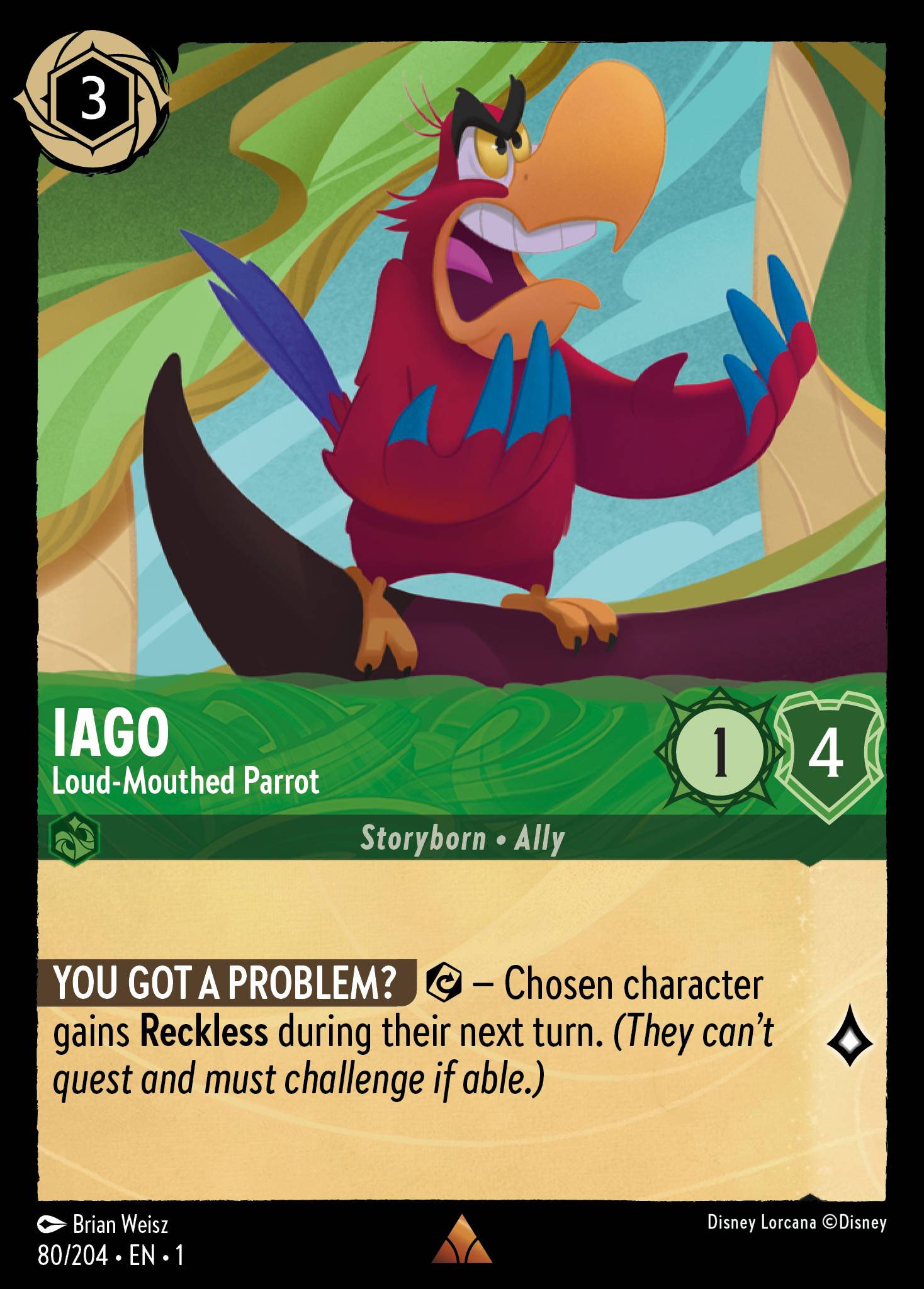 Iago - Loud-Mouthed Parrot | The First Chapter #80 [foil]