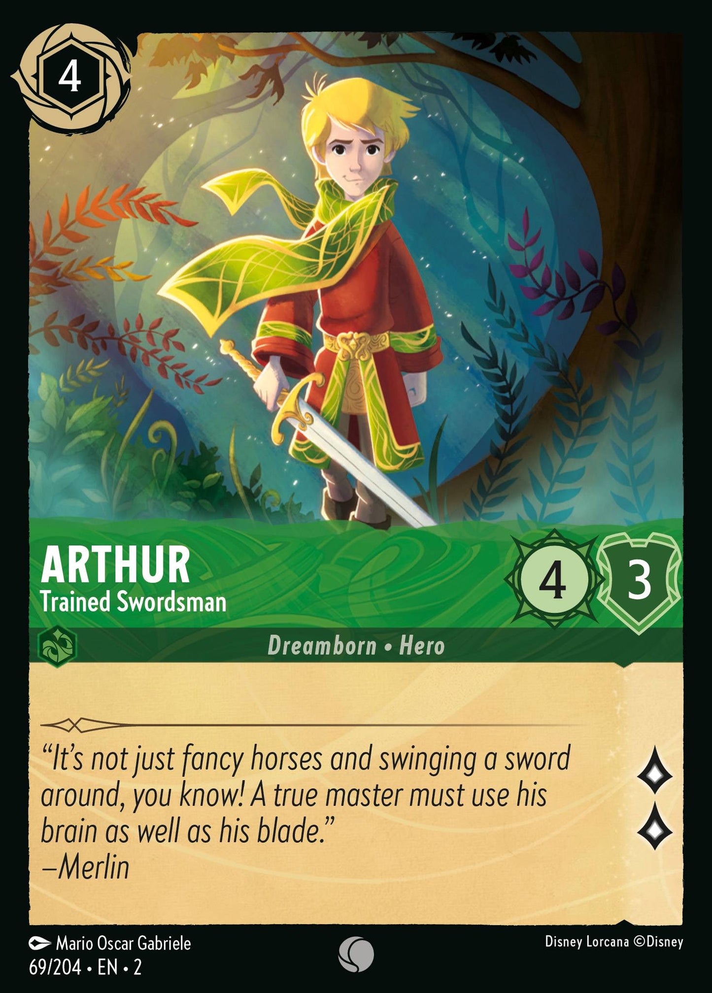 Arthur - Trained Swordsman | Rise of the Floodborn #69 [foil]