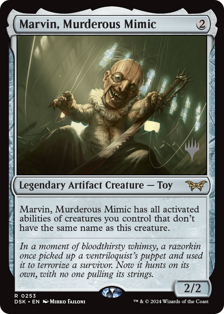 Marvin, Murderous Mimic | Duskmourn: House of Horror Promos #253p [foil]