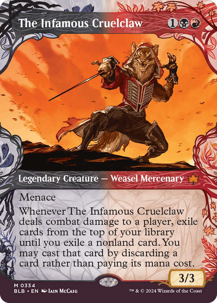 The Infamous Cruelclaw | Bloomburrow #334 [foil]