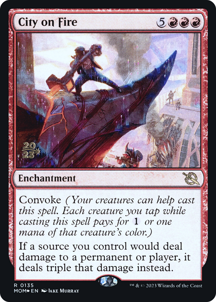 City on Fire | March of the Machine Promos #135s [foil]