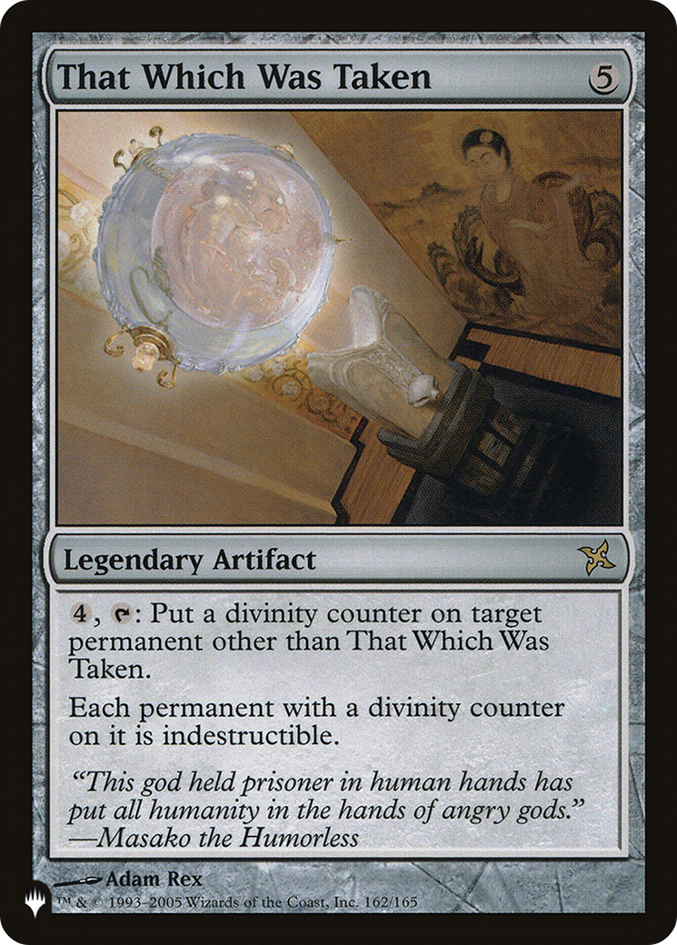 That Which Was Taken | The List #BOK-162