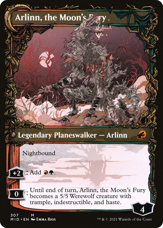 Arlinn, the Pack's Hope // Arlinn, the Moon's Fury | Innistrad: Midnight Hunt #307