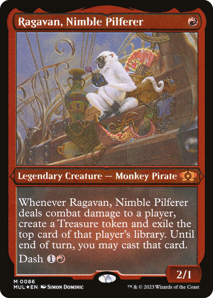 Ragavan, Nimble Pilferer | Multiverse Legends #86 [etched]