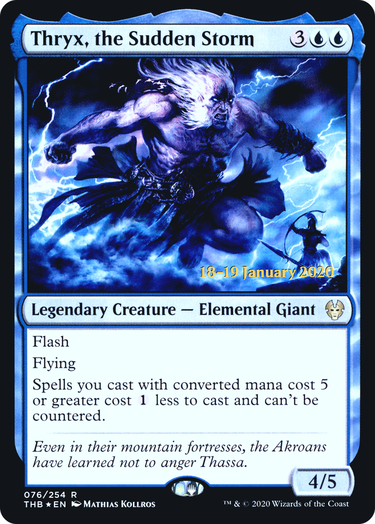 Thryx, the Sudden Storm | Theros Beyond Death Promos #76s [foil]