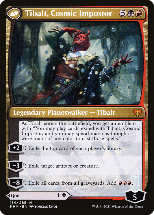 Valki, God of Lies // Tibalt, Cosmic Impostor | Kaldheim #114 [foil]