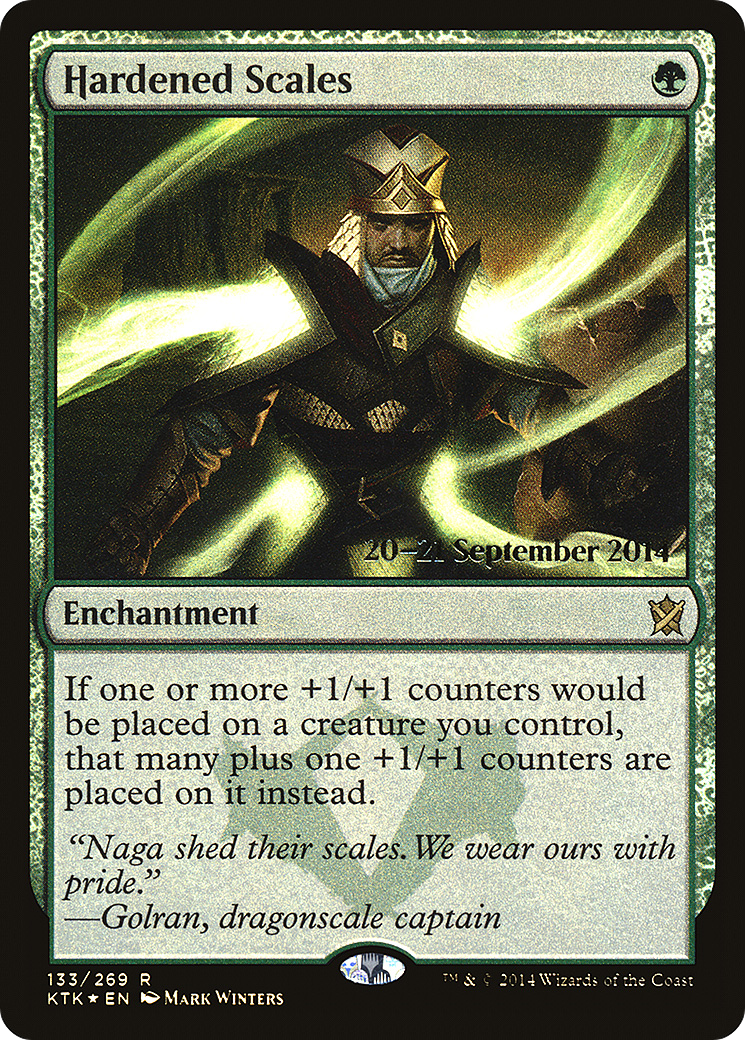 Hardened Scales | Khans of Tarkir Promos #133s [foil]