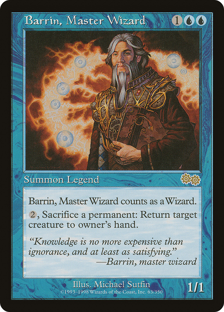 Barrin, Master Wizard | Urza's Saga #63