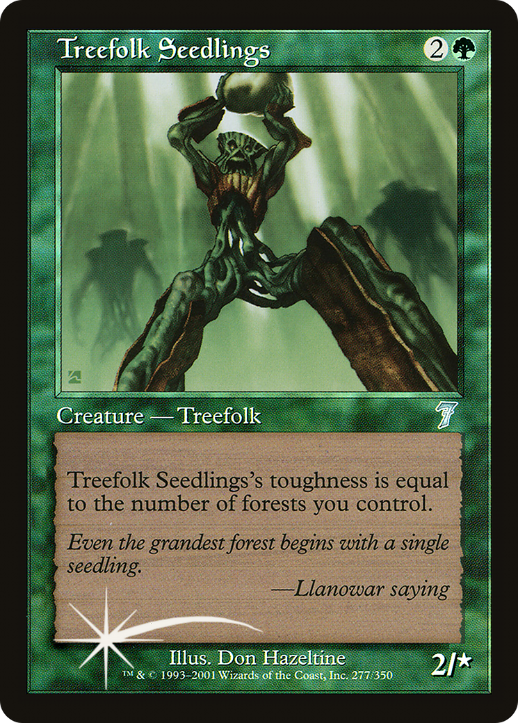 Treefolk Seedlings | Seventh Edition #277s [foil]