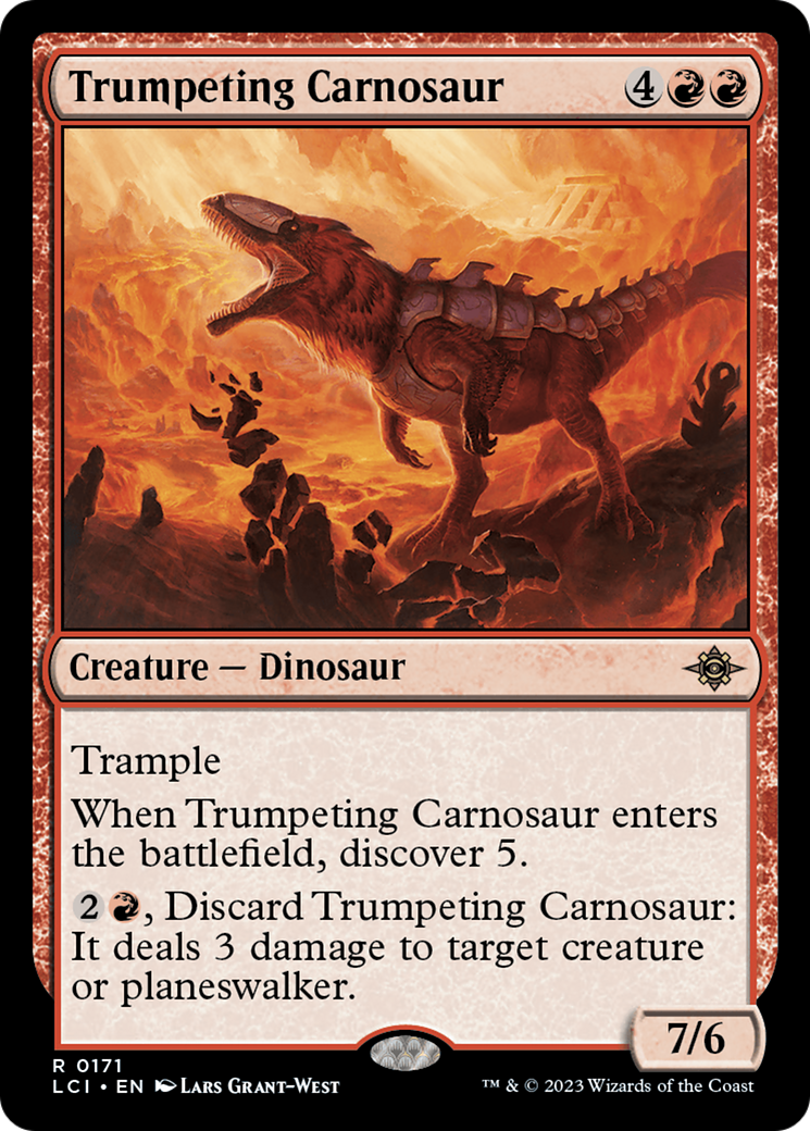 Trumpeting Carnosaur | The Lost Caverns of Ixalan #171 [foil]