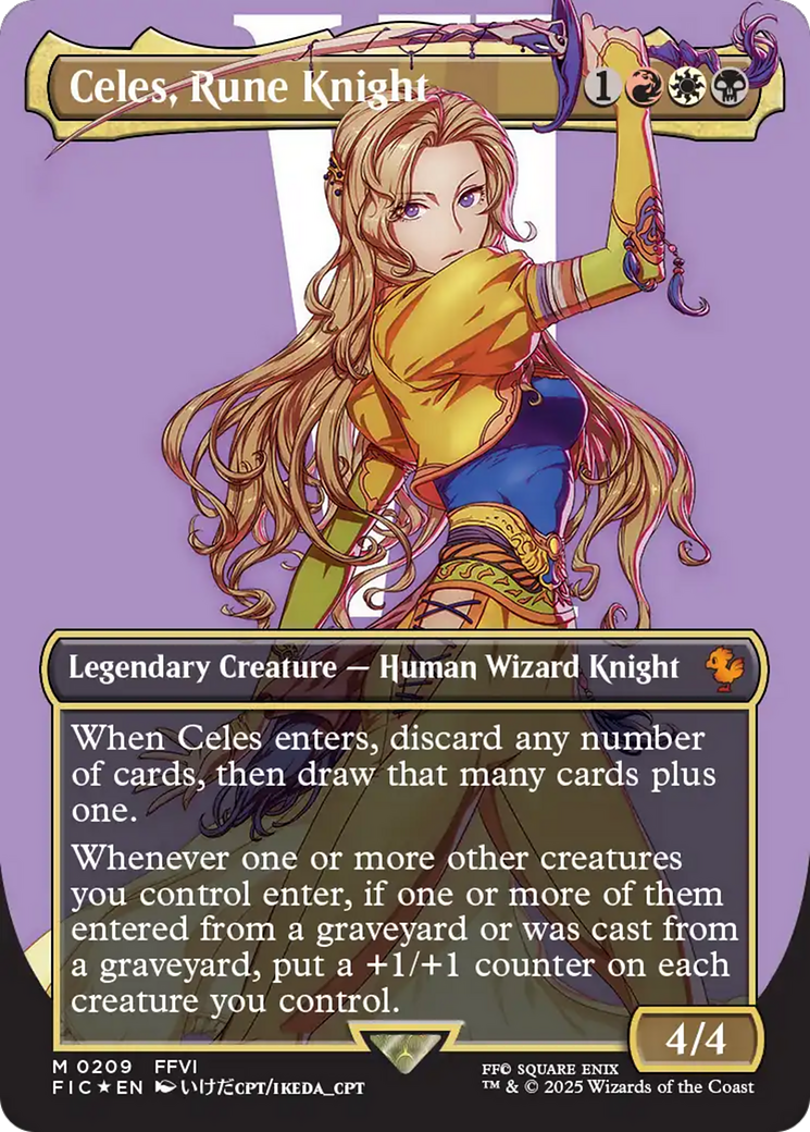 Celes, Rune Knight | Final Fantasy Commander #209 [foil]