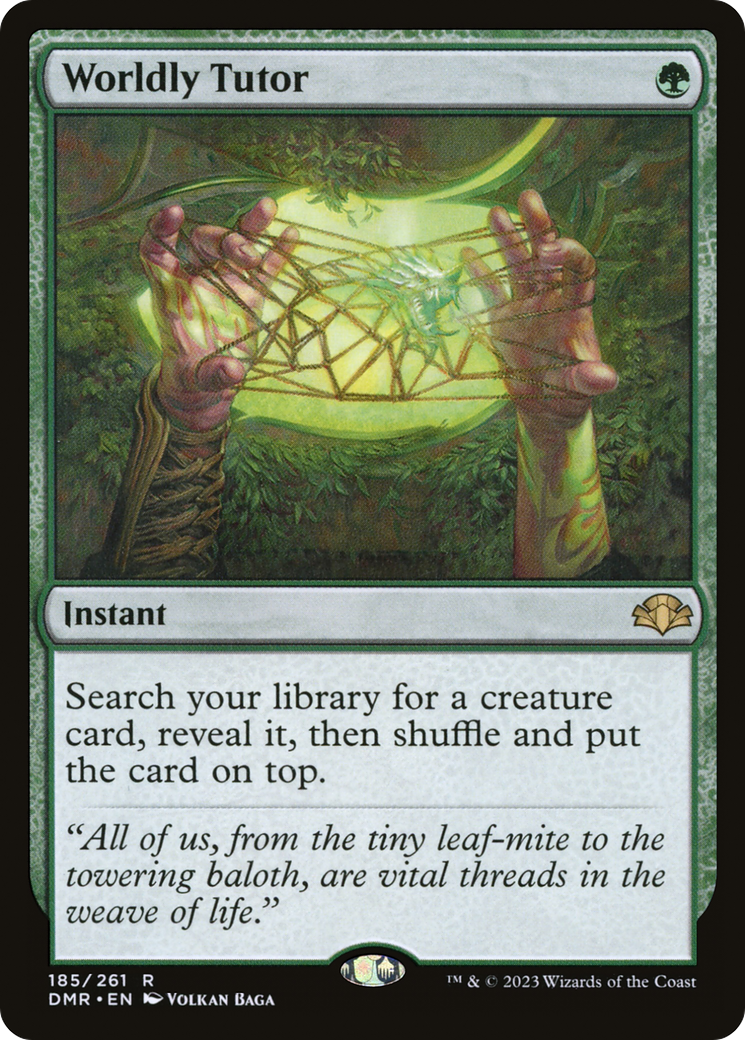 Worldly Tutor | Dominaria Remastered #185 [foil]