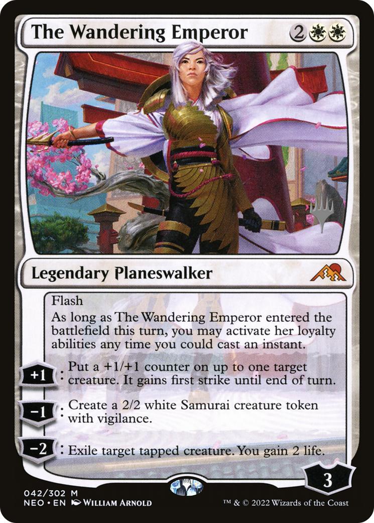 The Wandering Emperor | Kamigawa: Neon Dynasty Promos #42p [foil]