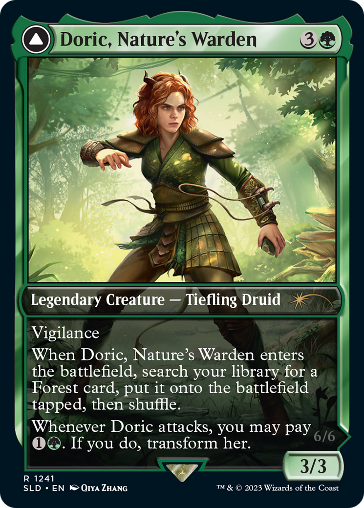 Casal, Lurkwood Pathfinder // Casal, Pathbreaker Owlbear | Secret Lair Drop #1241 [foil]