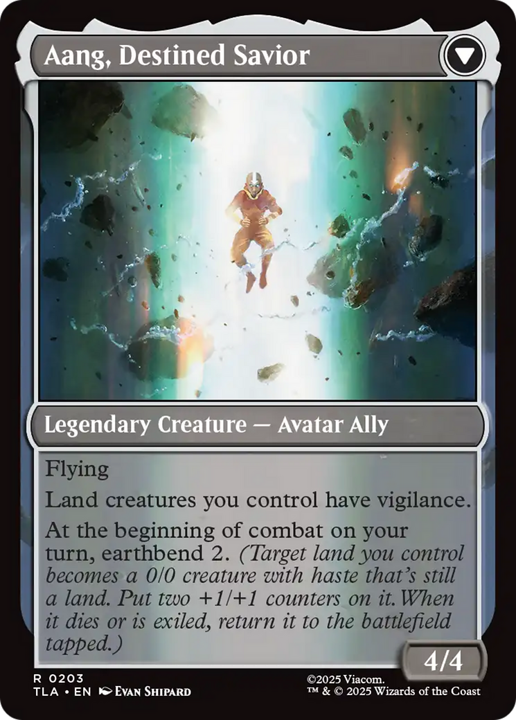 Aang, at the Crossroads // Aang, Destined Savior | Avatar: The Last Airbender #203 [foil]