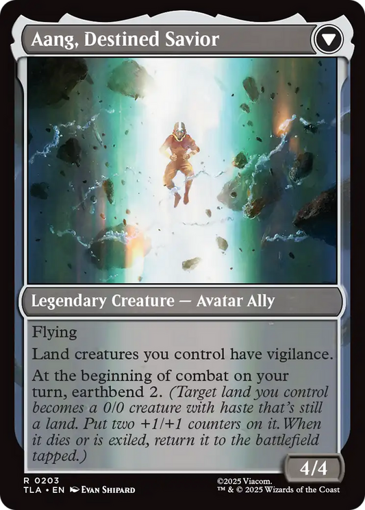 Aang, at the Crossroads // Aang, Destined Savior | Avatar: The Last Airbender #203 [foil]