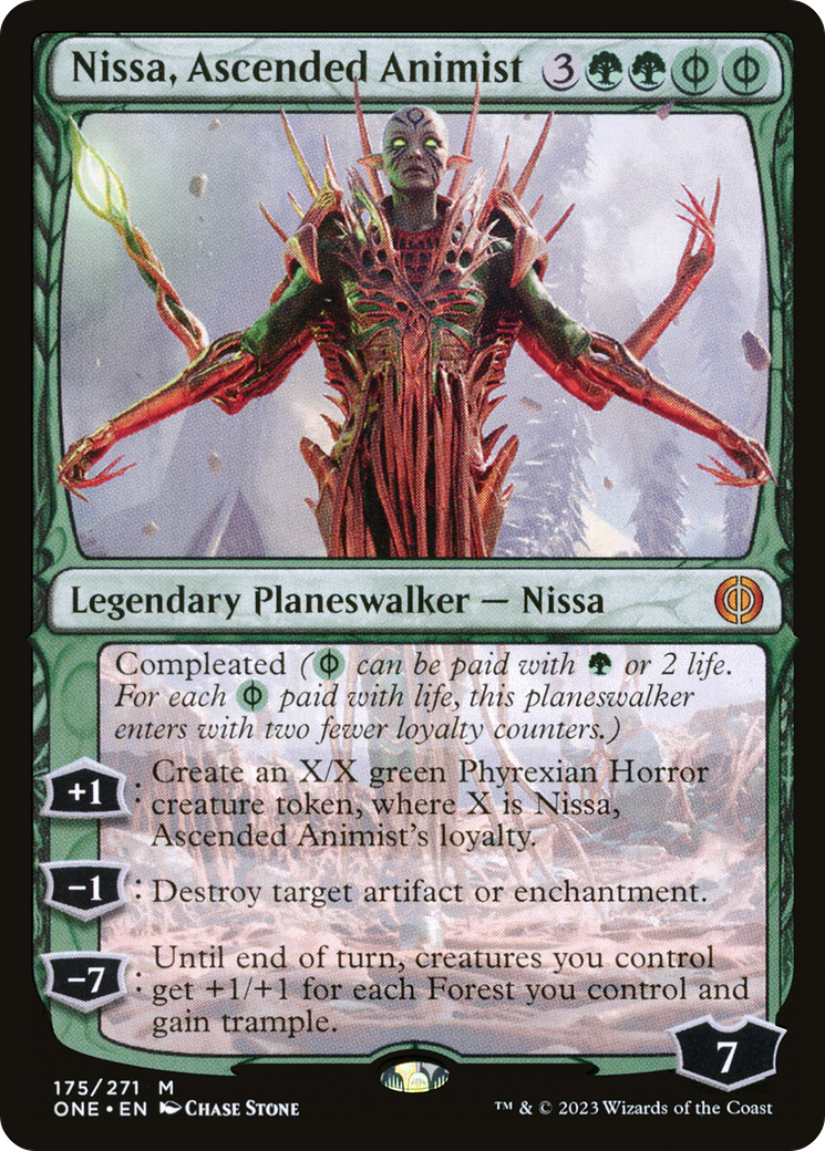 Nissa, Ascended Animist | Phyrexia: All Will Be One #175