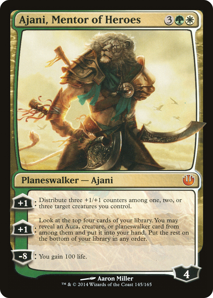 Ajani, Mentor of Heroes | Journey into Nyx #145