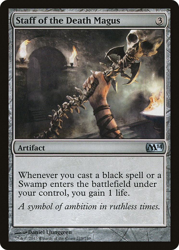 Staff of the Death Magus | Magic 2014 #219 [foil]