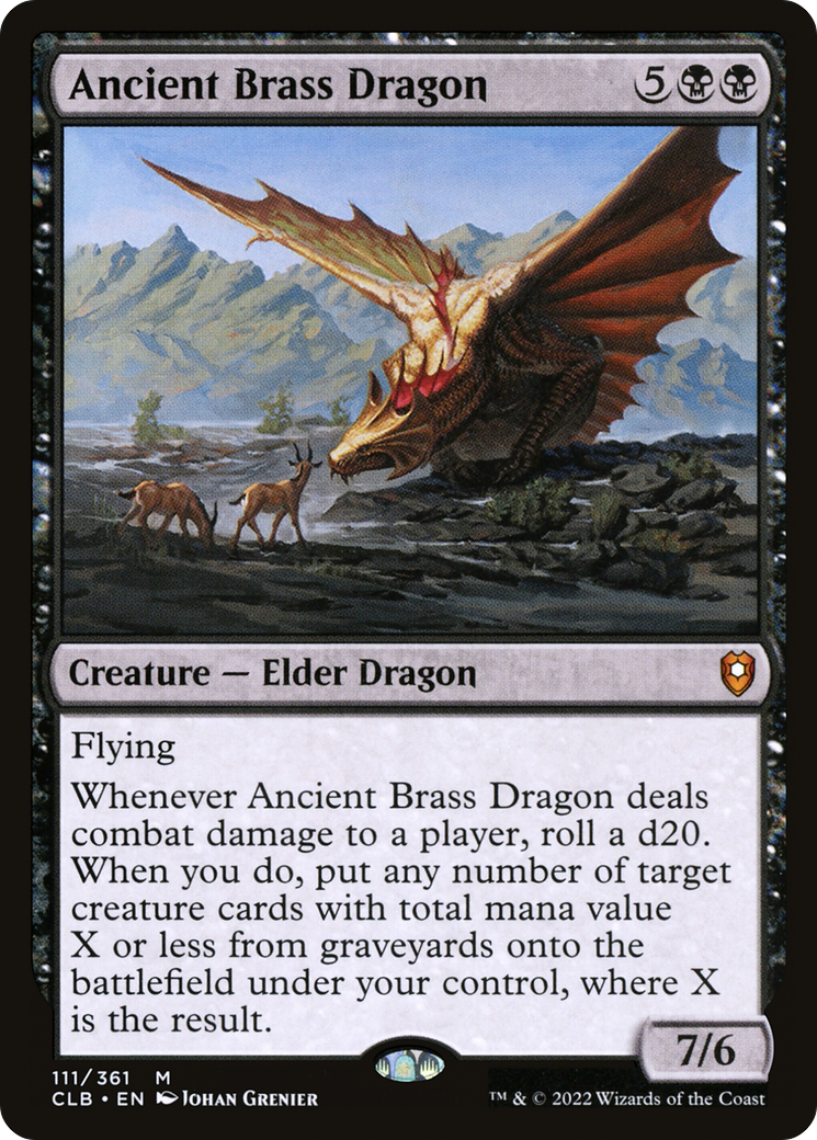 Ancient Brass Dragon | Commander Legends: Battle for Baldur's Gate #111