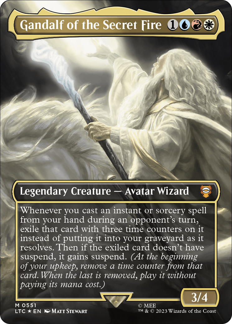 Gandalf of the Secret Fire | Tales of Middle-earth Commander #551 [foil]