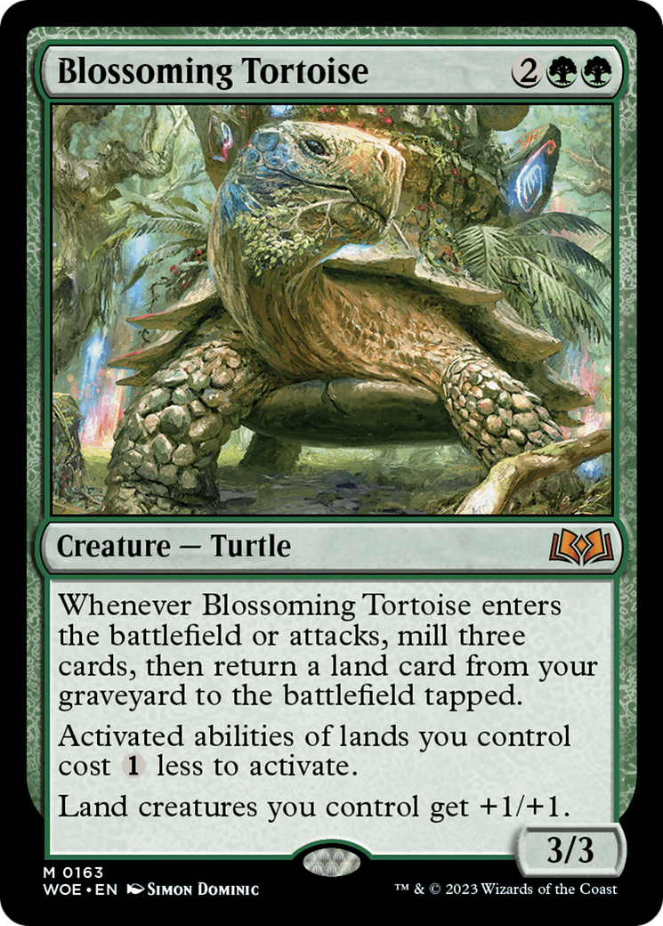 Blossoming Tortoise | Wilds of Eldraine #163 [foil]