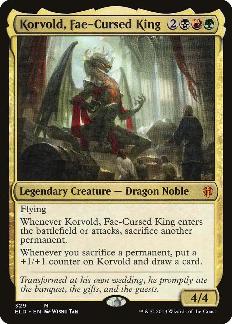 Korvold, Fae-Cursed King | Throne of Eldraine #329