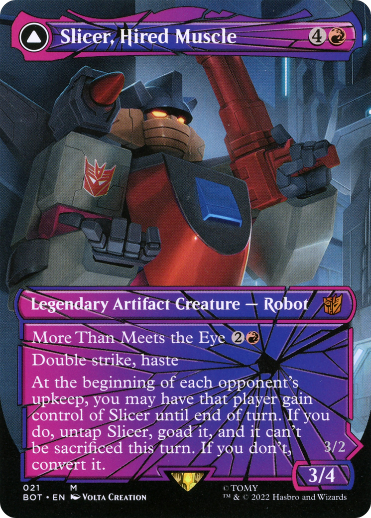 Slicer, Hired Muscle // Slicer, High-Speed Antagonist | Transformers #21
