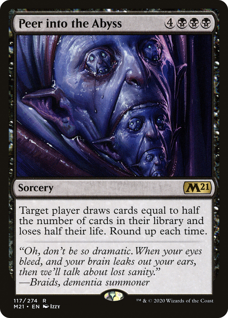 Peer into the Abyss | Core Set 2021 #117 [foil]