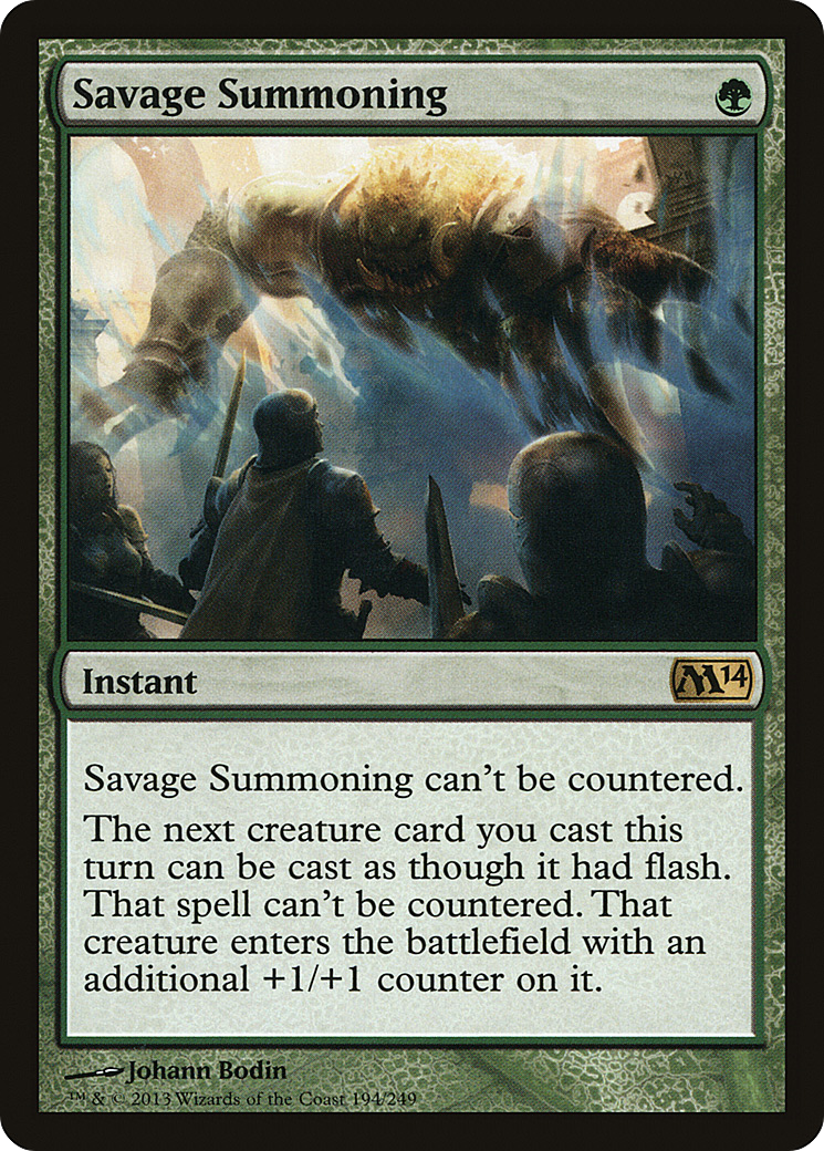 Savage Summoning | Magic 2014 #194 [foil]