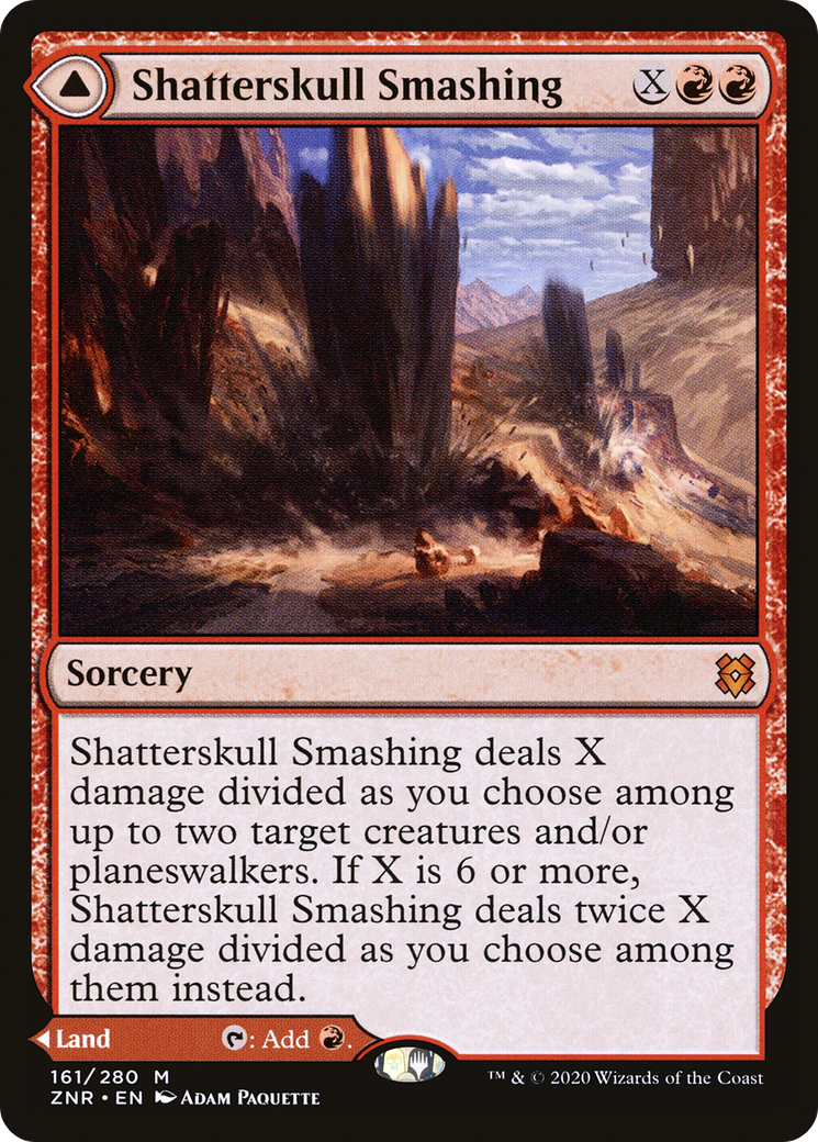 Shatterskull Smashing // Shatterskull, the Hammer Pass | Zendikar Rising #161 [foil]