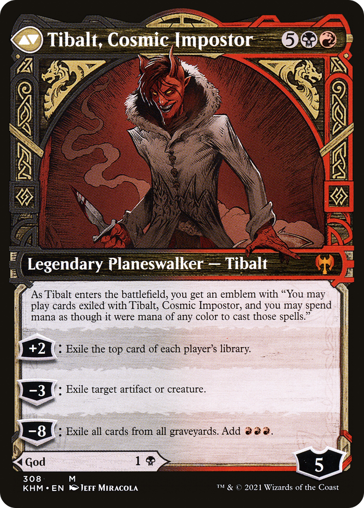 Valki, God of Lies // Tibalt, Cosmic Impostor | Kaldheim #308 back face